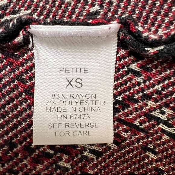 Roz & Ali Black Knit Sweater Dress Size Petite XS - Picture 4 of 5